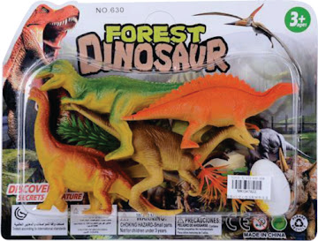 Juguete Forest dinosaur Dinosaurios Medianos Blister x 4 und  