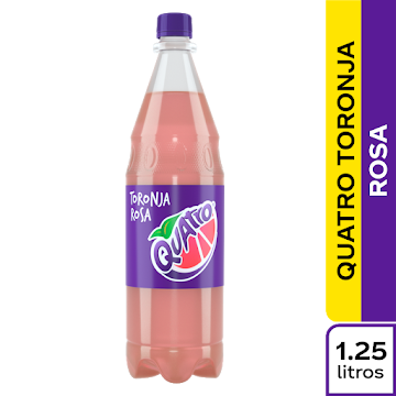 Gaseosa Quatro Toronja Rosa Pet x 1.25 lt  