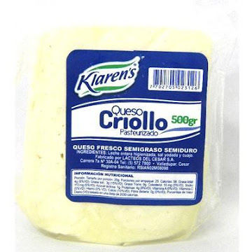 Queso Klarens Criollo Fresco undefined