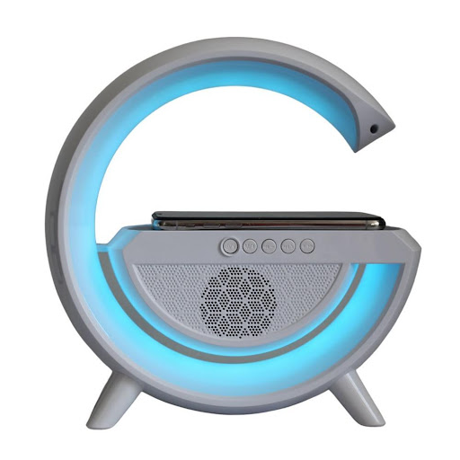 Parlante Bluetooth Con Cargador Inalámbrico Y Luz LED RGB NANOTEC Unidad x 1 