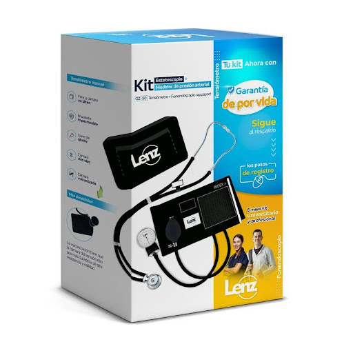 Kit Fonendo + Tensiómetro Lenz Negro Lenz  x 1 