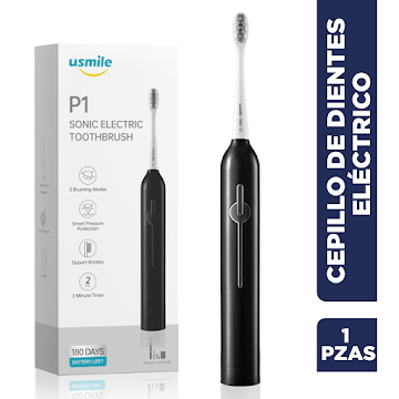 Cepillo De Dientes   Electrico Sonico Usmile P1  Negro x 1 und 