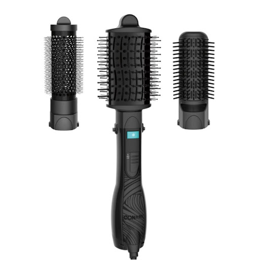 Cepillo de aire NPTCCB01 The Curl Collective by Conair® Conair Unidad x 1 Cepillo de Aire 3 en 1 The Curl Collective Conair con 3 accesorios. Define, alisa o da volumen a tus rizos con tecnología cerámica e iónica y aire frío para fijar.