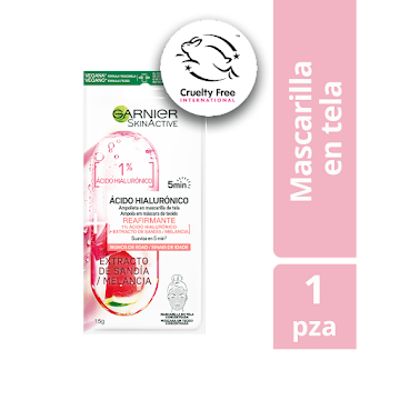 Mascarilla Garnier Skin Active Ampolleta En Tela Efecto Reafirmante x 15 gr  