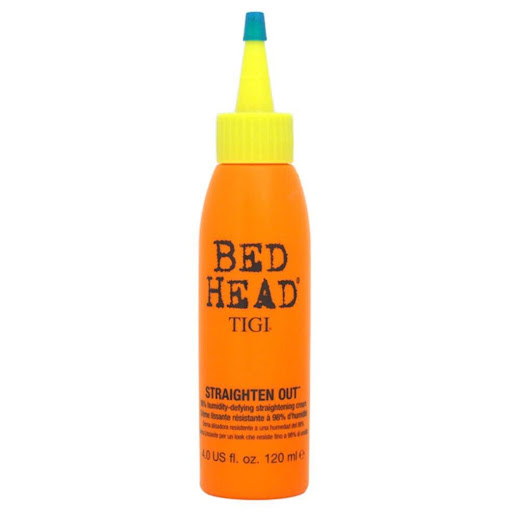 Crema Alisadora Bed Head Straighten Out 120 ml TIGI Caja x 1 Logra un alisado duradero con efecto antifrizz. Su fórmula resistente a la humedad protege del calor y deja el cabello liso, brillante y suave al tacto por hasta 48 horas. Ideal para usar antes del se