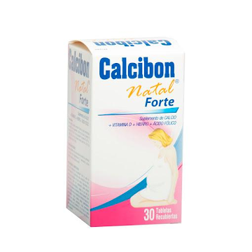 Calcibon Natal Forte Calcio +  Vitamina D3 Caja x 30 Tabletas  
