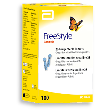Lancetas Free Style Estériles Calibre 28 x 100 und  
