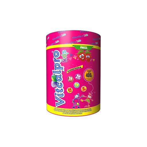 Vitcalpro Kids 400 g Fresa – Vitaminas, Hierro y Calcio NATURAL HEALTH GRANULADO x 1 Suplemento nutricional para niños que aporta vitaminas, hierro y calcio para apoyar el crecimiento, fortalecer los huesos y contribuir a la energía y bienestar diario.