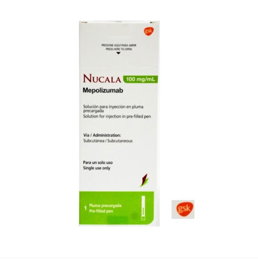 Nucala 100mg/ml Mepolizumab Jeringa Prellenada Caja x 1 Und Nucala Caja x 1