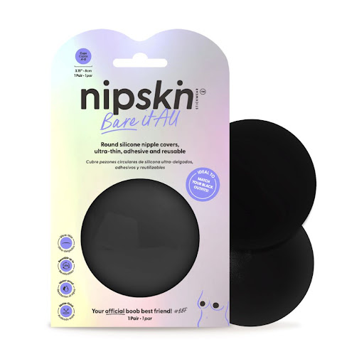 Cubre Pezones Nipskin   Silicona Black M 8 Cm x 2 und