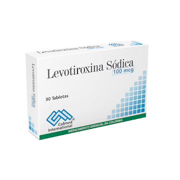 Levotiroxina Sódica Colmed 100 mcg Caja x 30 Tabletas  