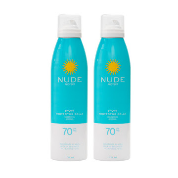 Protector Solar Nude Aerosol Sport SPF 70 x 177 ml x 2 und  
