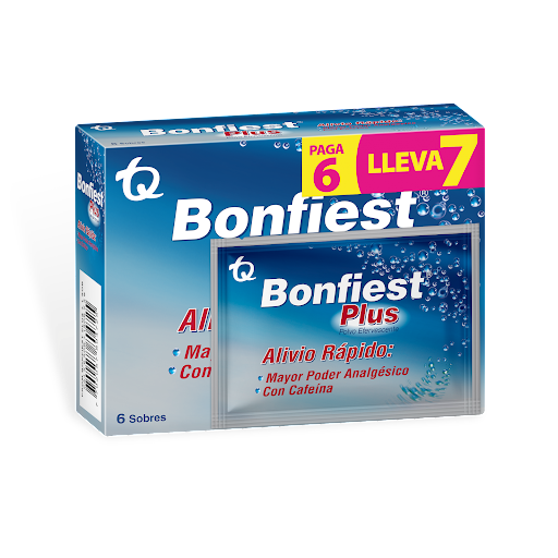 //Oferta Bonfiest Plus Caja x 6 Sobres Gratis 1 Sob Tq