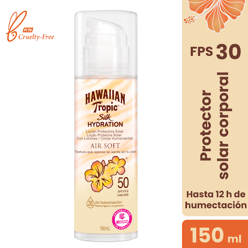 Protector Solar Hawaiian Tropic Silk Hydration Air Soft Fps 50 x 150 ml