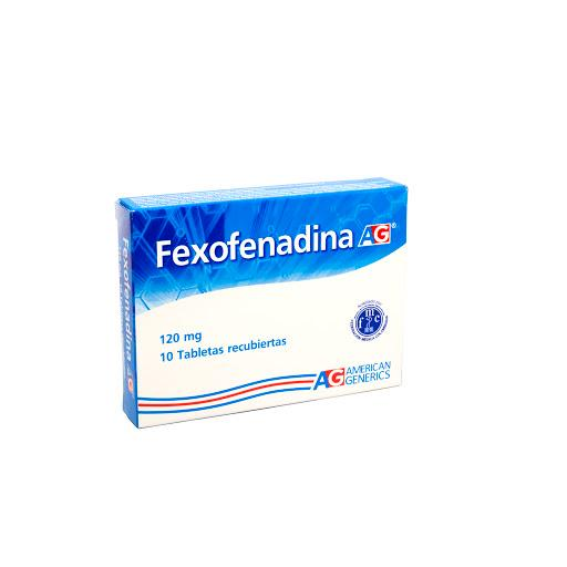 Fexofenadina AG 120 mg Caja x 10 Tabletas