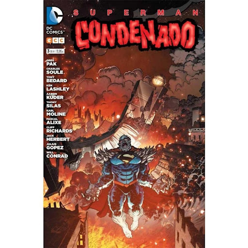Superman Condenado No. 3. Greg Pak Generico Libro x 1.0 Superman Condenado No. 3. Greg Pak   El ejército de Estados Unidos ha lanzado una bomba que ha llenado la atmósfera de kryptonita, de ahí que Superman, poseído por el virus de Juicio Final, se exi
