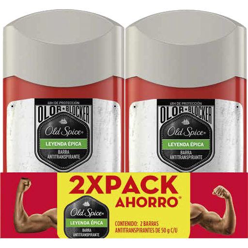 //OFERTA DESODORANTES OLD SPICE LEYENDA EPICA BARRA X 2UNDS             