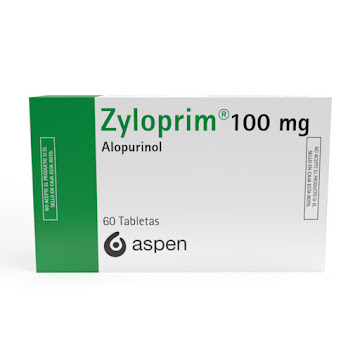 Zyloprim Alopurinol 100 mg Aspen Caja x 60 Tabletas  