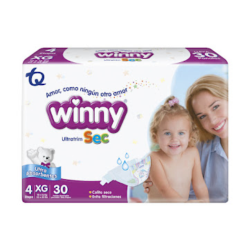 Pañales Winny Ultratrim Sec Etapa 4 XG x 30 und  