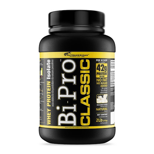 Bipro Classic Natural 2 lb Proteina NUTRAMERICANPHARMA Tarro x 2 Lb (910g) Bipro Classic, es una proteína de suero de alta pureza y concentración, con mínimos niveles de grasa y lactosa.