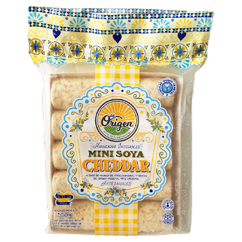 Pasabocas Horneados Mini Soya Cheddar Del Origen x 550 gr  