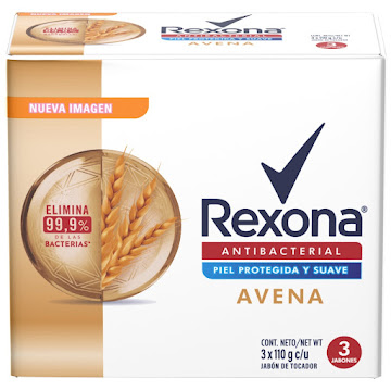Jabon Corporal Rexona Avena Tripack Barra x 110 gr   