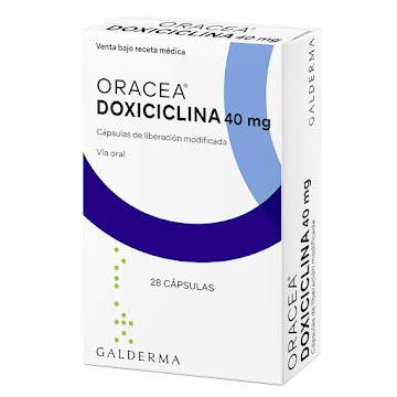 Oracea Doxicicilina 40 mg Galderma Caja x 28 Cápsulas  