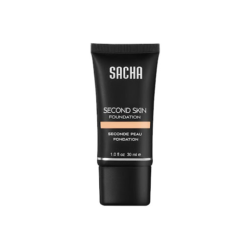 Base Líquida Second Skin Warm Beige X 30 Ml SACHA COSMETICS Tubo  x 1 Base amarilla ligera de aspecto natural y se adapta como una segunda piel. Es de larga duración, hipoalergénica con cobertura transparente a media e ideal para todo tipo de piel.