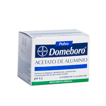 Domeboro Acetato de Aluminio pH 4.2 Polvo Caja x 25 Sobres  