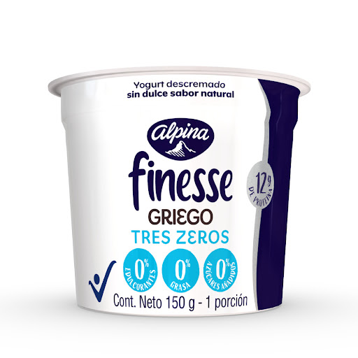Yogurt Griego Finesse   Triple Zero x 150 gr