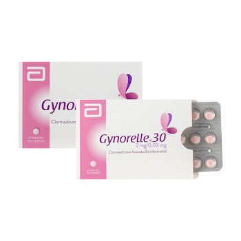 Gynorelle Clormadinona Acetato + Etinilestradiol 2mg/0.03mg Abbott Caja x 21 Tabletas  