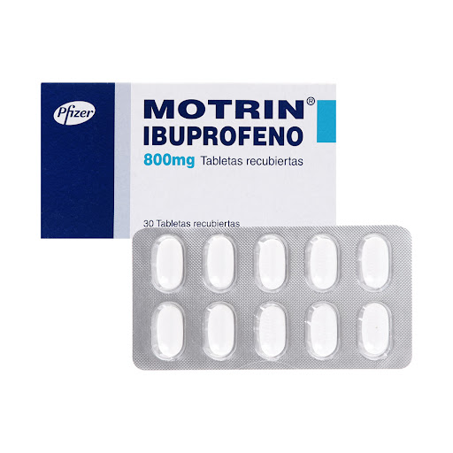 Motrin Ibuprofeno 800 mg Pfizer Fracción Blíster x 10 Tabletas
