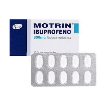 Motrin Ibuprofeno 800 mg Pfizer Fracción Blíster x 10 Tabletas  