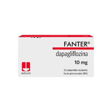 Fanter Dapaglifozina 10mg Adium Caja x 30 Tabletas  