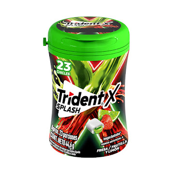 Goma De Mascar Trident Fresa Limón Frasco x 44.6 gr  