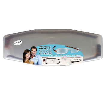 Gafas de Lectura Zoom To Go Econo +3.00 + Estuche Colors x 1 und  