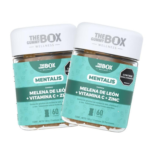 Melena de León + Vitamina C + Zinc en gomitas x2 THE GUMMY BOX TARRO X 60 GOMITAS x 2 