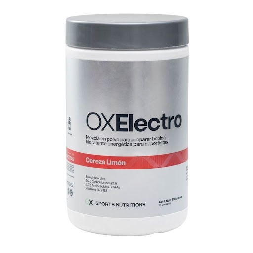 Bebida Hidratante Ox Electro Cereza Limón Frasco x 608 gr