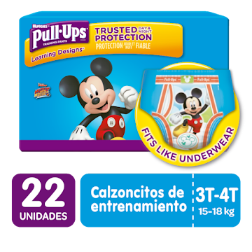 Pañales Huggies Pull Ups Learning Designs Boy Jumbo x 22 und  