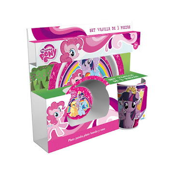Solo Online Platos Ronda Set Vajilla   My Little Pony  3 Piezas 