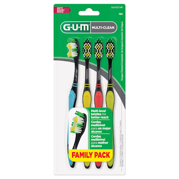 Cepillos Dentales Gum   Multi Clean x 4 und  