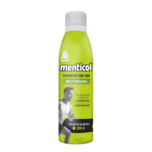 Loción Menticol Linimento con CBD Bivien Spray x 180 ml