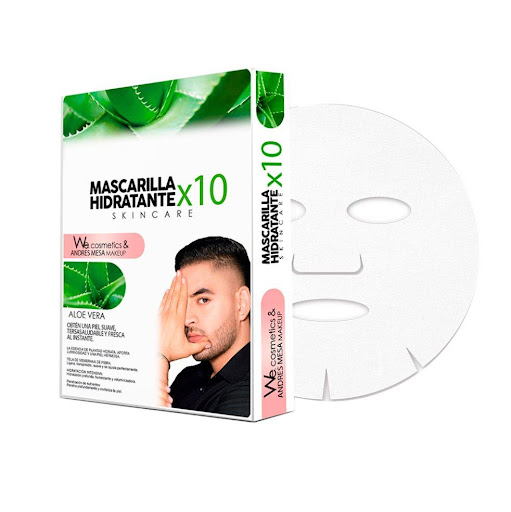 Mascarillas Hidratantes - We cosmetics ft Andres Mesa colab - Aloe vera - X10 We Cosmetics Caja x 10 undefined