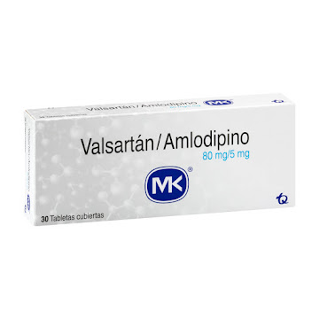 Valsartán Amlodipidino   Mk 80mg/5mg Tab Caja X30tab.                  