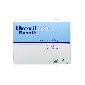 Urexil Febuxostast 80 mg Bussie Caja x 30 Tabletas  