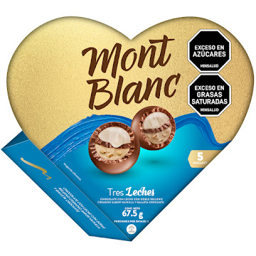 Chocolatina Montblanc   Bombones Tres Leches x 5 und 