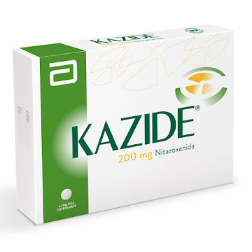 Kazide Nitazoxanida 200 mg Abbott Caja x 6 Tabletas  