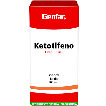 **Ketotifeno Genfar 1Mg Jarabe Frasco X100Ml.                             