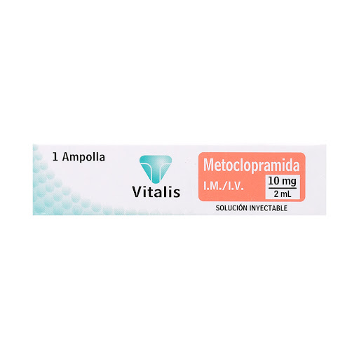 Metoclopramida 10mg/2ml Vitalis Caja x 1 Ampolla