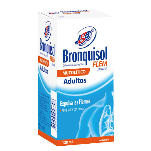 Bronquisol Flem Adulto Jarabe Carbocisteina 250mg/5ml JBG Frasco x 120 ml